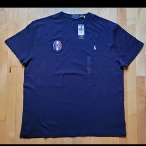 Polo Ralph Lauren Mens XL Stadium France Crest FC World Cup Olympics Shirt NWT